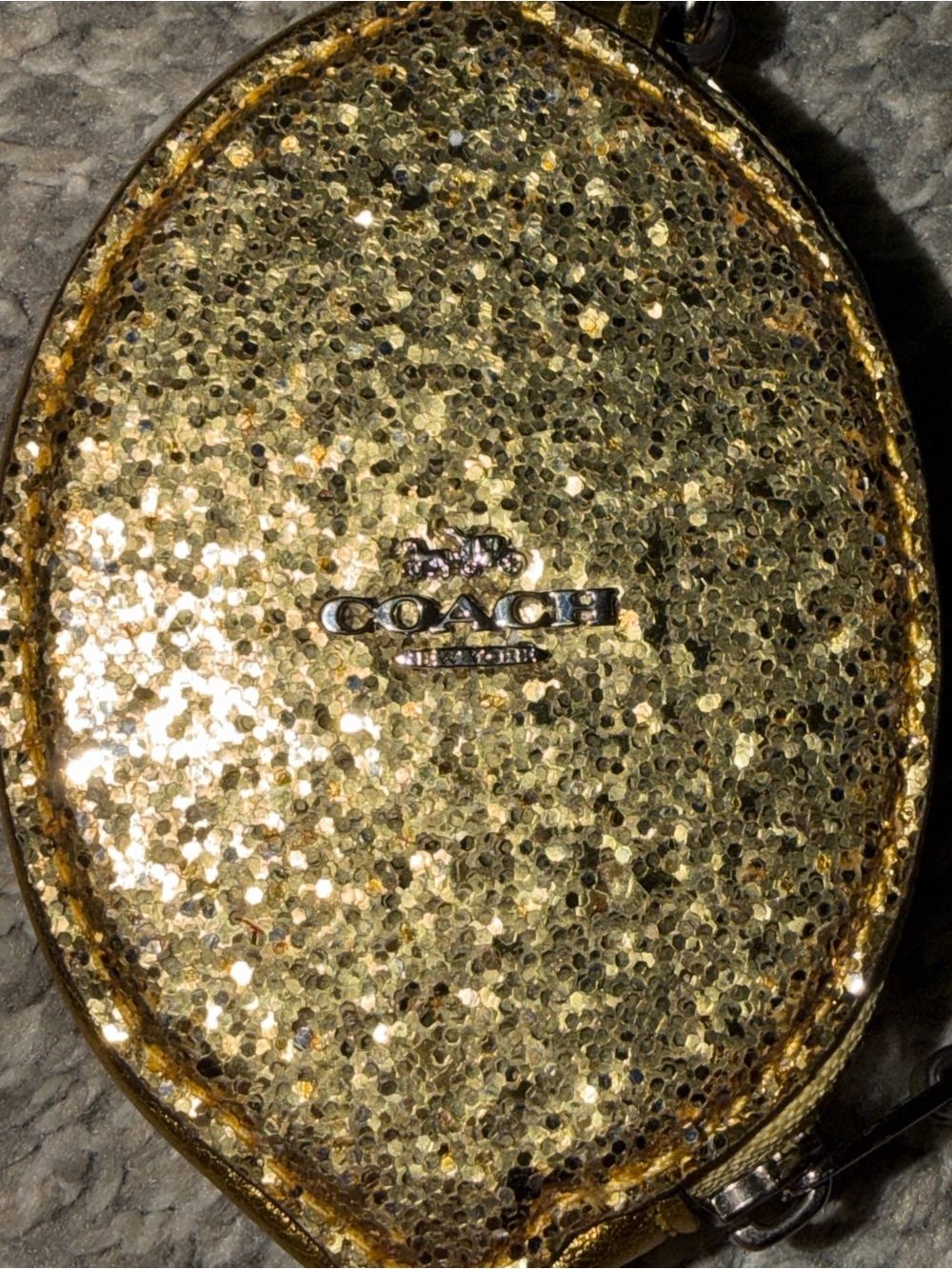 Coach Limited Edition Lemon Shaped Glitter Coin Purse - Picture 4 of 6